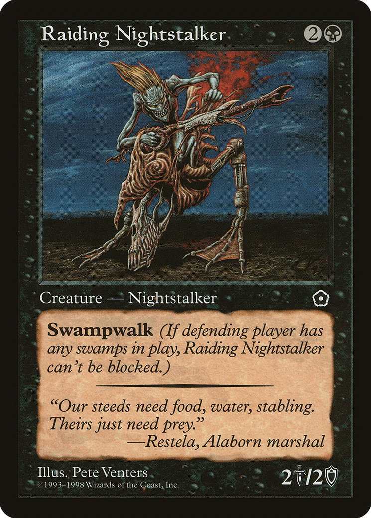 Raiding Nightstalker (P02-084) [Misc] Portal Second Age MTG Single Wizards of the Coast