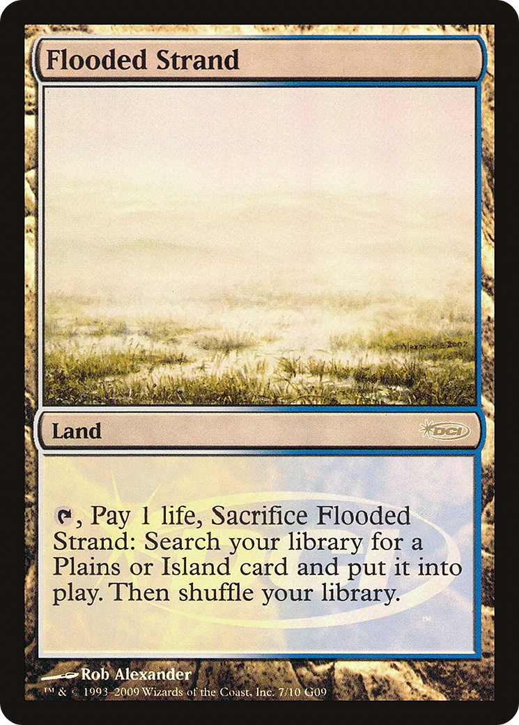 Flooded Strand (JDG-007) [Misc] Judge Gift Cards 2009 Foil MTG Single Wizards of the Coast