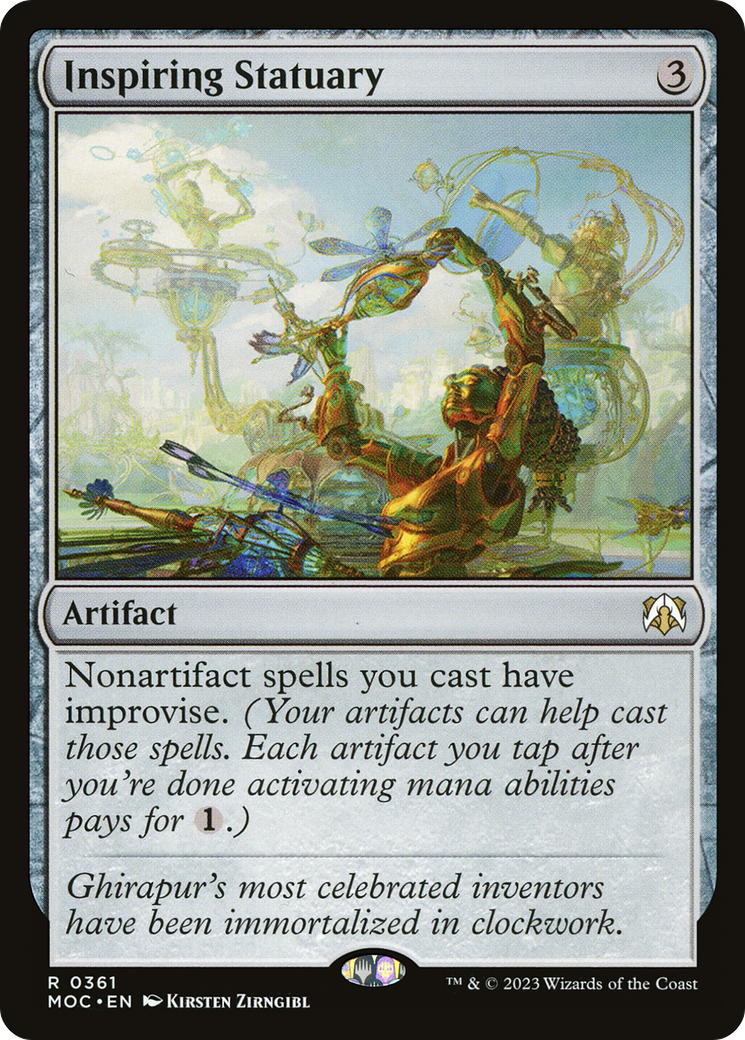 Inspiring Statuary (MOC-361) [March of the Machine Commander] MTG Single Wizards of the Coast