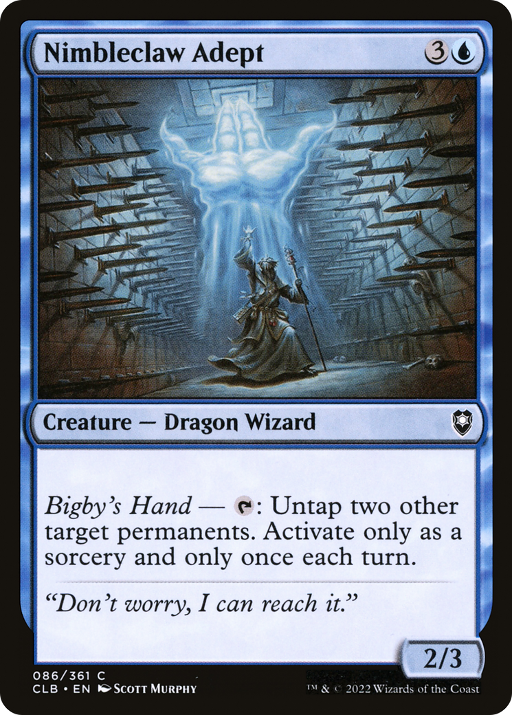Nimbleclaw Adept (CLB-086) [Commander Legends: Battle for Baldur's Gate] MTG Single Wizards of the Coast