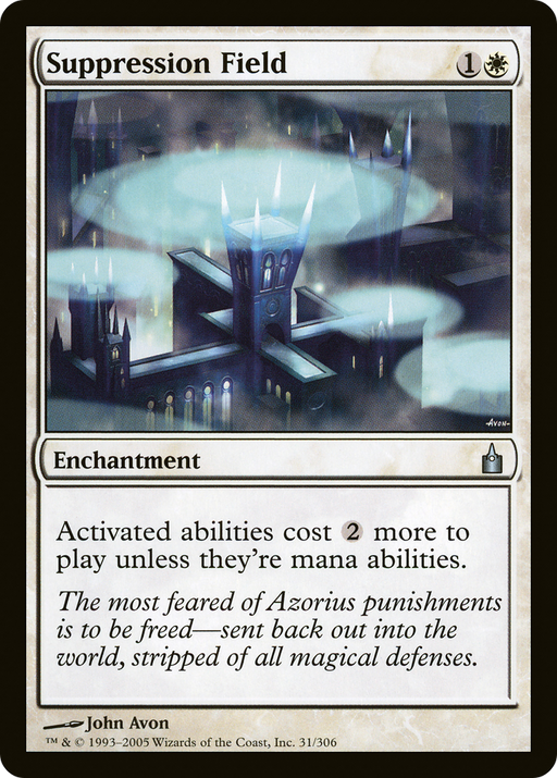 Suppression Field (RAV-031) [Ravnica: City of Guilds] MTG Single Wizards of the Coast
