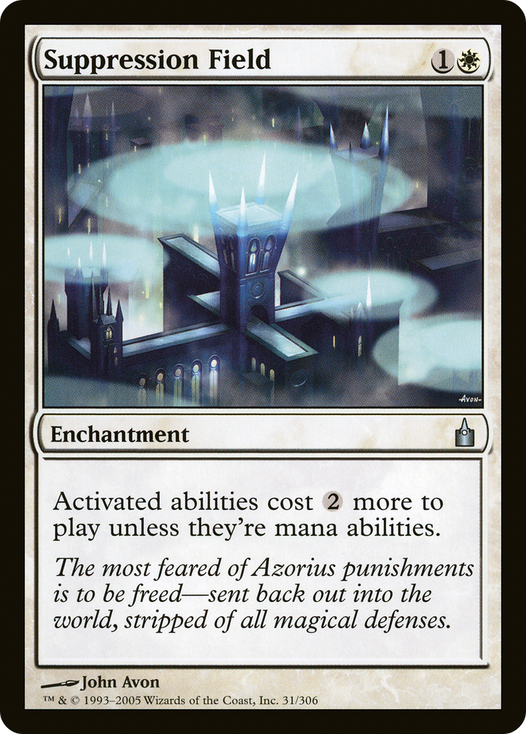 Suppression Field (RAV-031) [Ravnica: City of Guilds] Foil MTG Single Wizards of the Coast