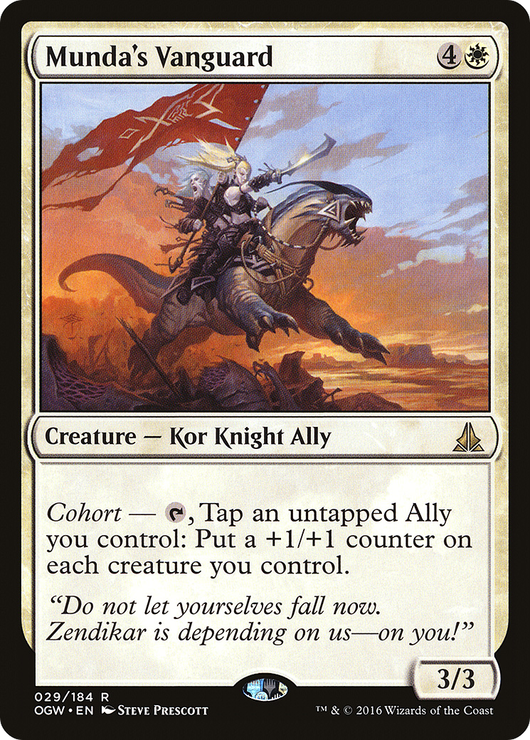 Munda's Vanguard (OGW-029) [Oath of the Gatewatch] Foil MTG Single Wizards of the Coast