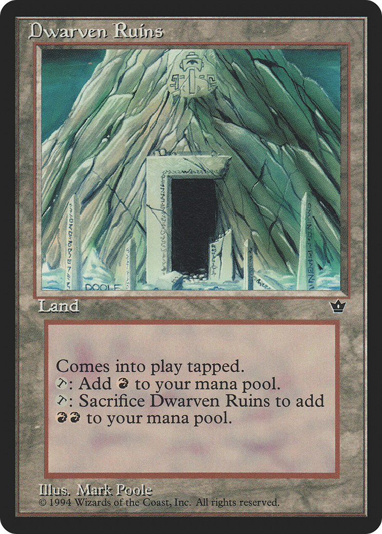 Dwarven Ruins (FEM-) [Fallen Empires] MTG Single Wizards of the Coast