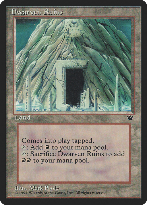 Dwarven Ruins (FEM-) [Fallen Empires] MTG Single Wizards of the Coast