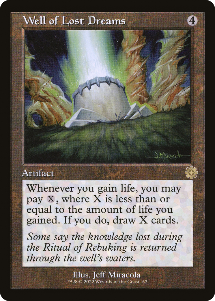 Well of Lost Dreams (BRR-062) [The Brothers' War Retro Artifacts] Foil MTG Single Wizards of the Coast