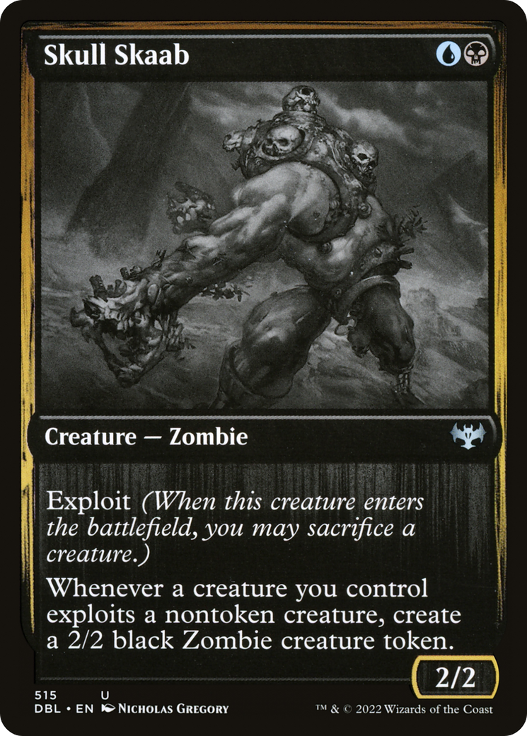 Skull Skaab (DBL-515) [Innistrad: Double Feature] Foil MTG Single Wizards of the Coast