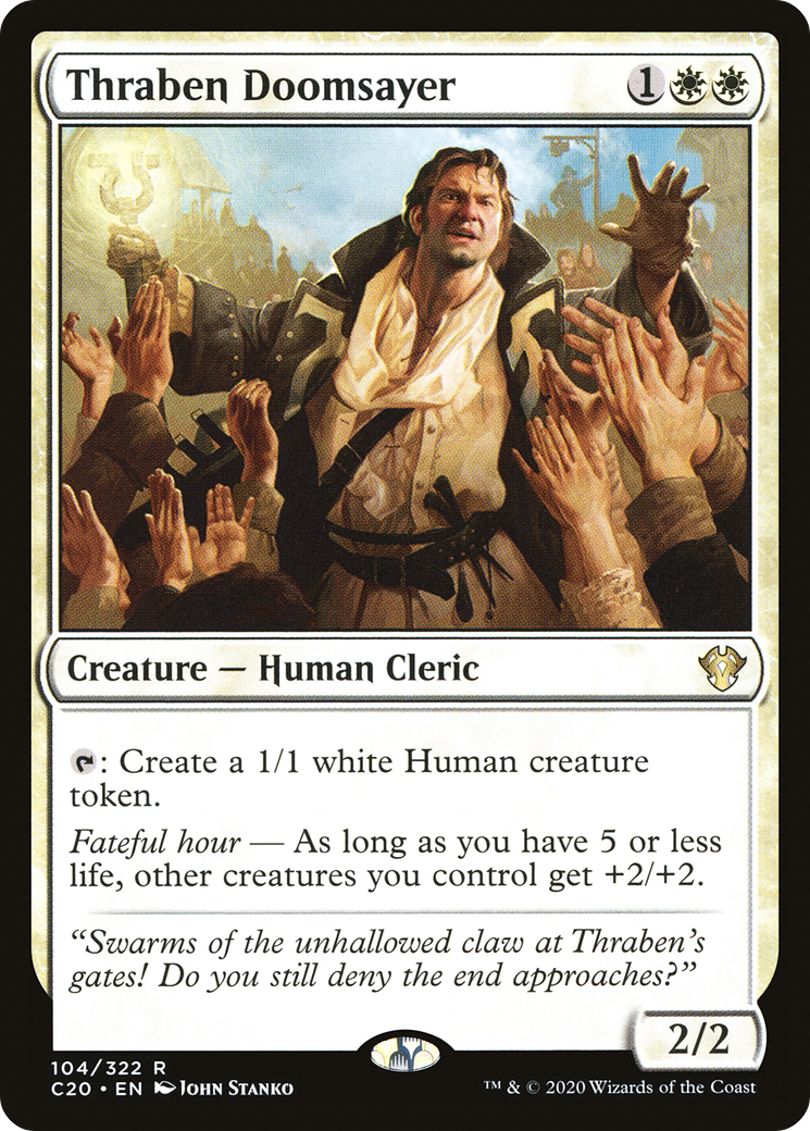 Thraben Doomsayer (C20-104) [Commander 2020] MTG Single Wizards of the Coast