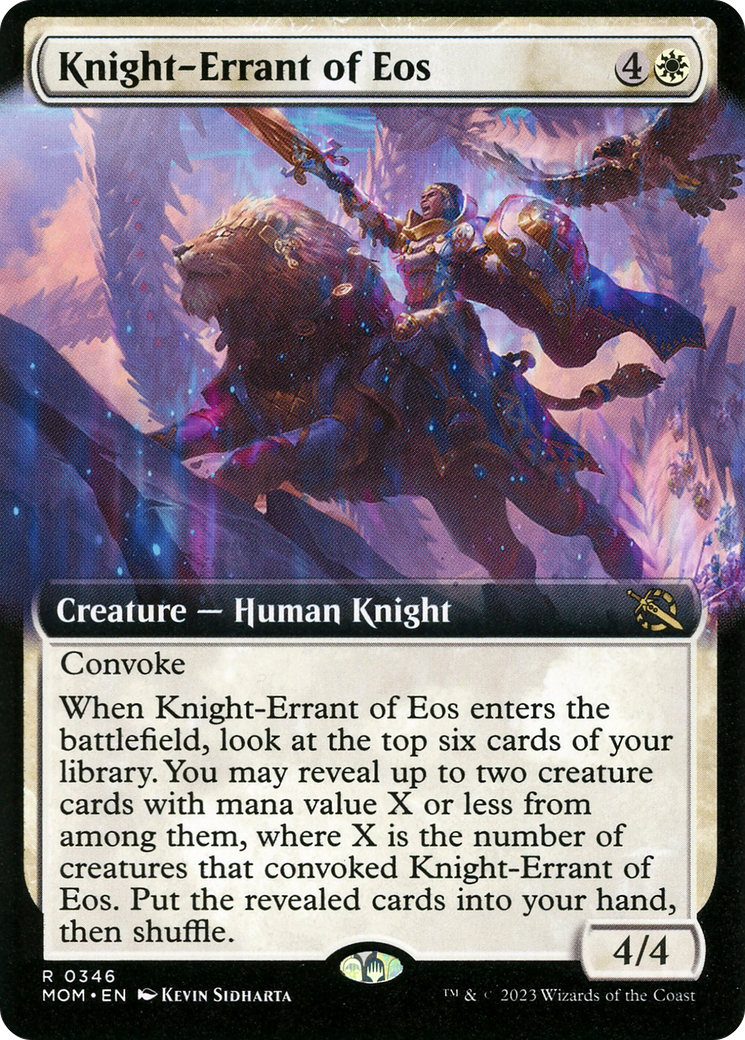 Knight-Errant of Eos (MOM-346) [March of the Machine] (Extended Art) MTG Single Wizards of the Coast