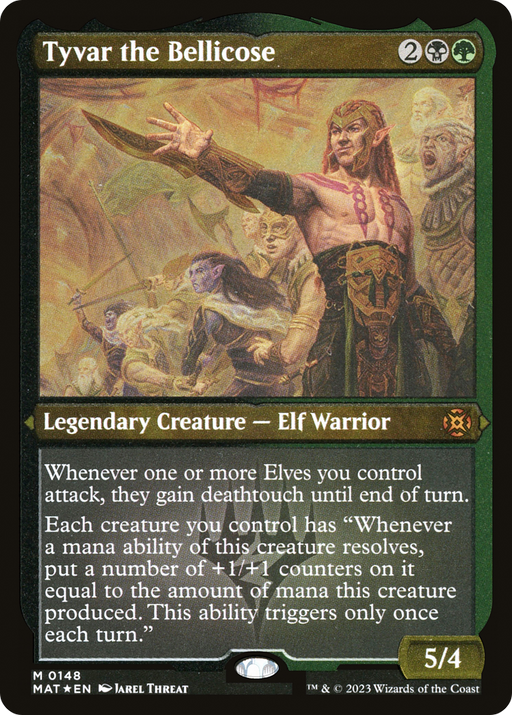 Tyvar the Bellicose (MAT-148) [March of the Machine: The Aftermath] Etched Foil MTG Single Wizards of the Coast