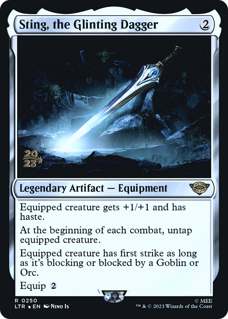 Sting, the Glinting Dagger (PRE-250) [Tales of Middle-earth Promos] Foil MTG Single Wizards of the Coast