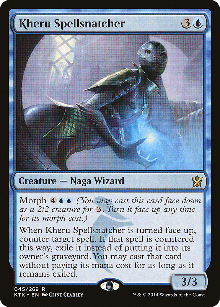 Kheru Spellsnatcher (KTK-045) [Khans of Tarkir] Foil MTG Single Wizards of the Coast