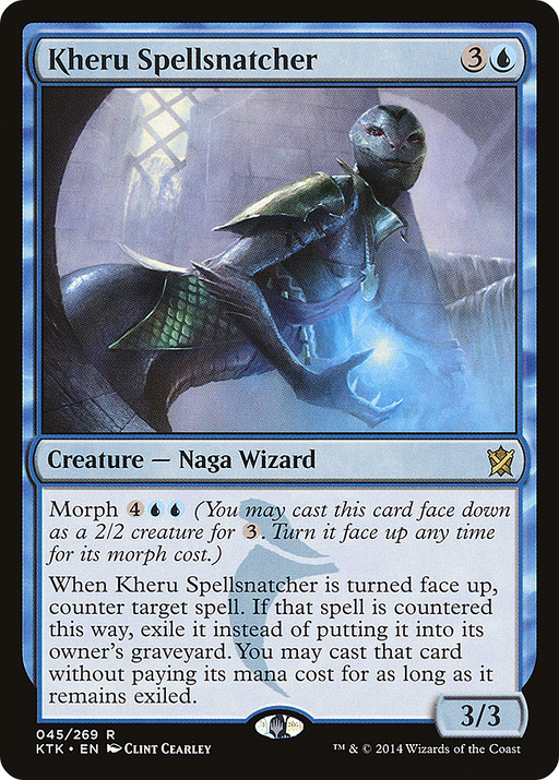 Kheru Spellsnatcher (KTK-045) [Khans of Tarkir] Foil MTG Single Wizards of the Coast