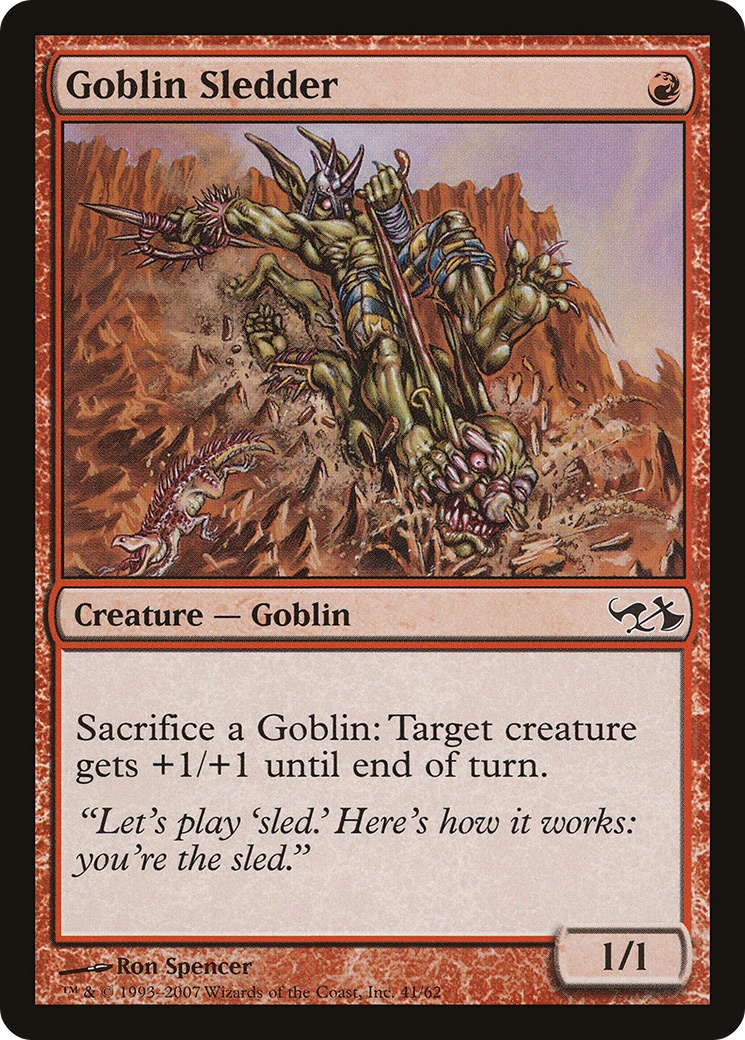 Goblin Sledder [Duel Decks: Elves vs. Goblins] MTG Single Magic: The Gathering   