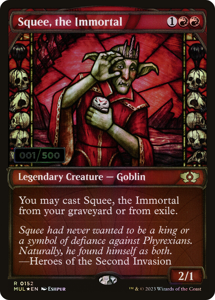 Squee, the Immortal (Serial Numbered) (MUL-152) [Multiverse Legends] (Showcase) Foil MTG Single Wizards of the Coast