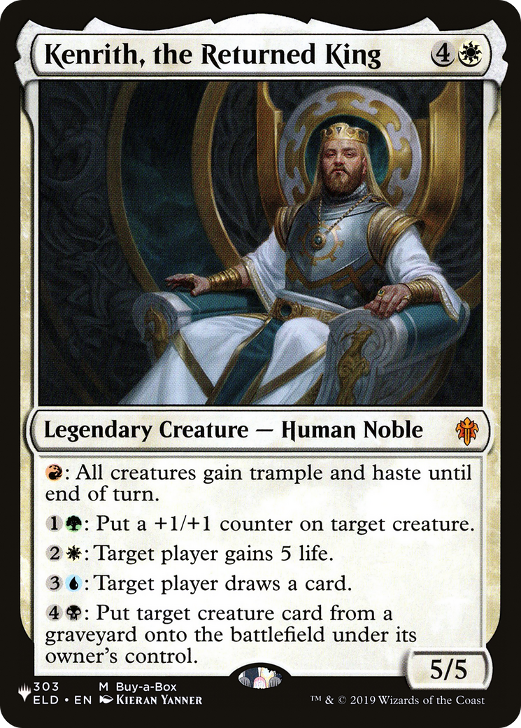 Kenrith, the Returned King (LIST-303/269) [Mystery Booster] The List MTG Single Wizards of the Coast