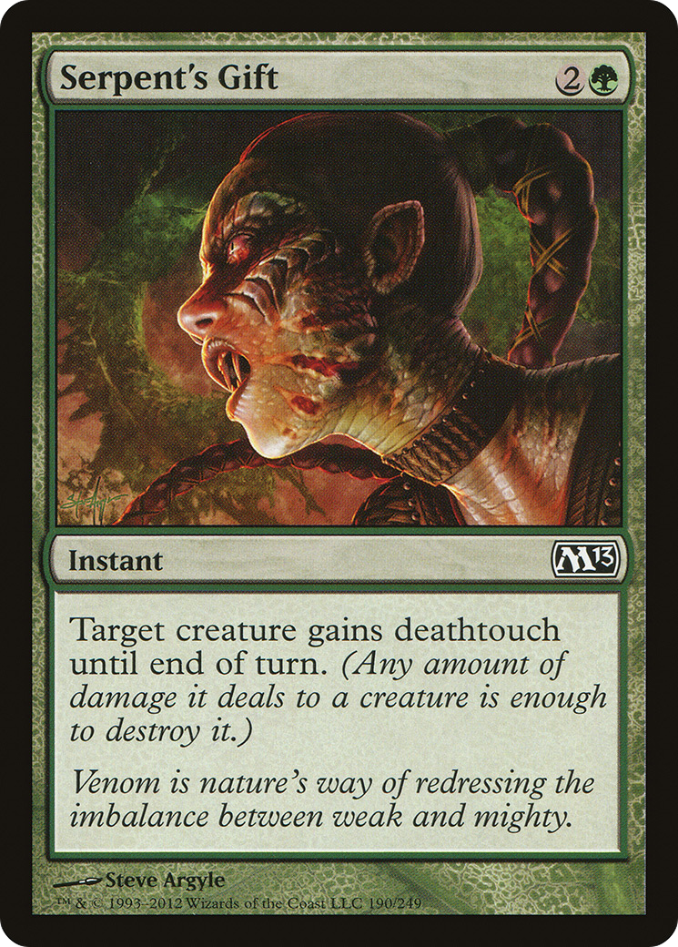 Serpent's Gift (M13-190) [Magic 2013] Foil MTG Single Wizards of the Coast