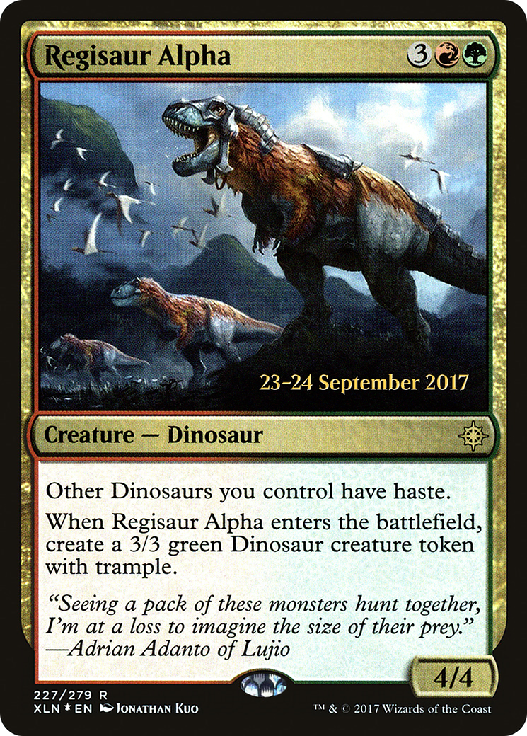 Regisaur Alpha [Ixalan Prerelease Promos] MTG Single Magic: The Gathering