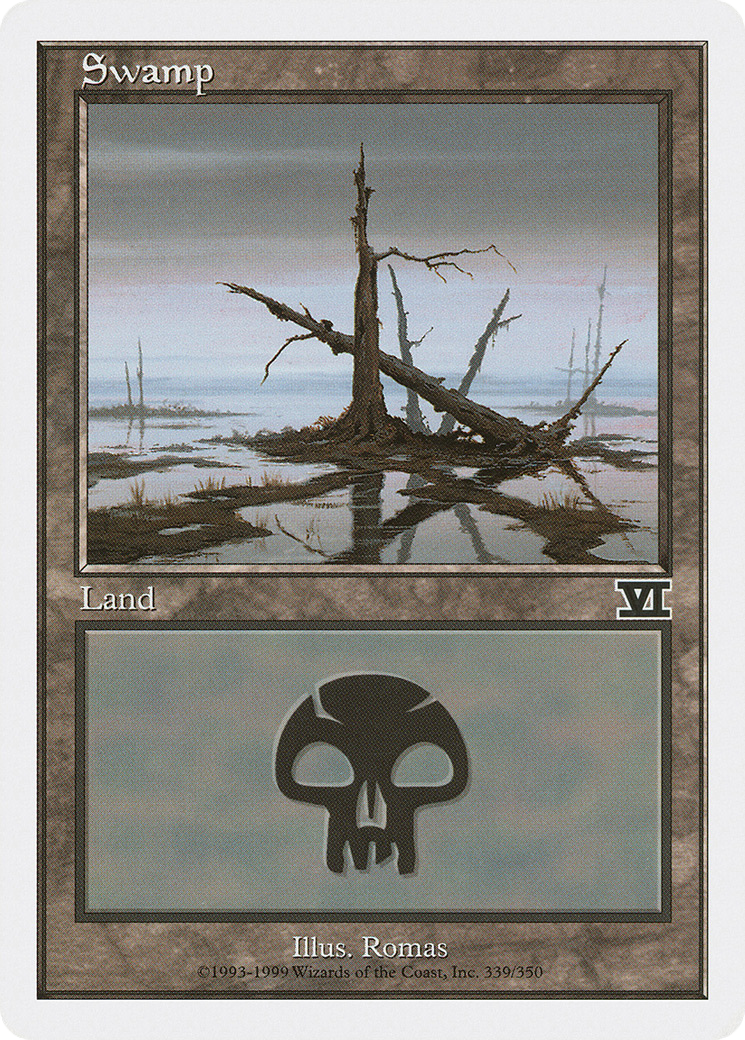 Swamp (339) [Classic Sixth Edition] MTG Single Magic: The Gathering