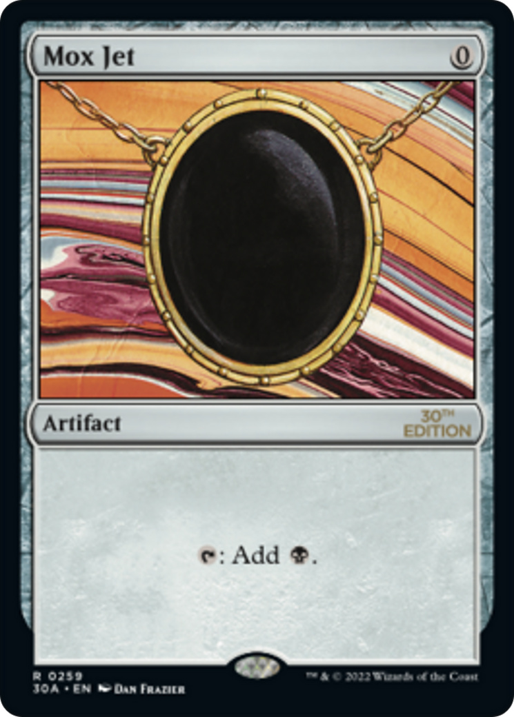 Mox Jet (30A-259) [30th Anniversary Edition] MTG Single Wizards of the Coast