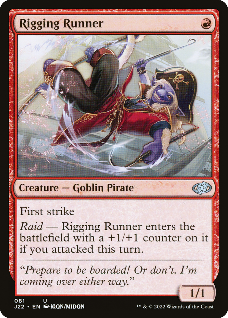 Rigging Runner (J22-081) [Jumpstart 2022] MTG Single Wizards of the Coast