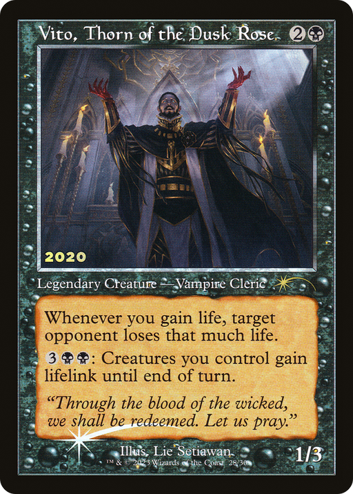 Vito, Thorn of the Dusk Rose (30A-P-028) [Misc] 30th Anniversary Play Promos Foil MTG Single Wizards of the Coast