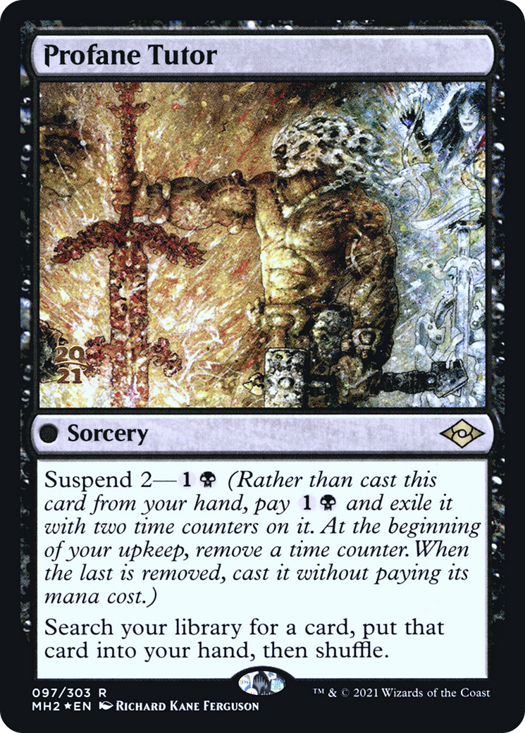 Profane Tutor (PRE-097) [Modern Horizons 2 Promos] Foil MTG Single Wizards of the Coast