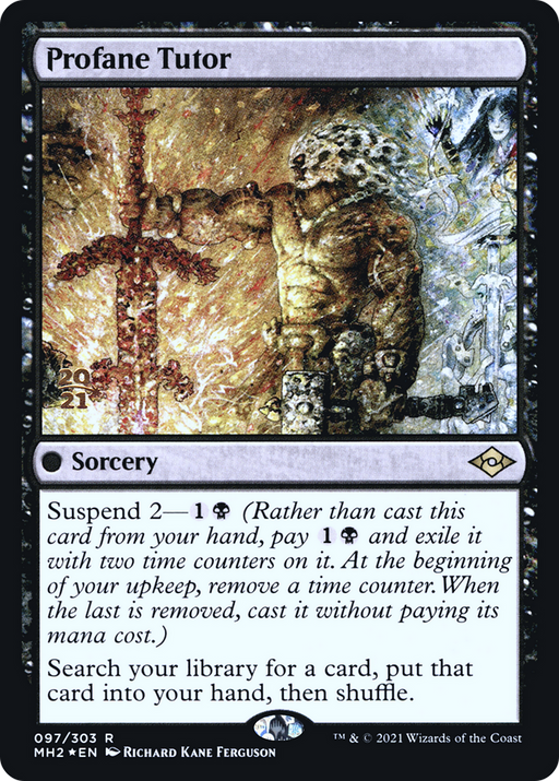 Profane Tutor (PRE-097) [Modern Horizons 2 Promos] Foil MTG Single Wizards of the Coast