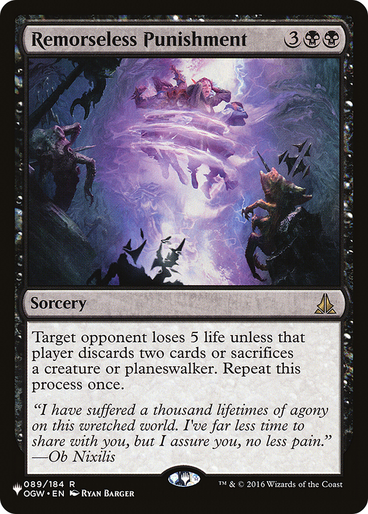 Remorseless Punishment (LIST-OGW-89) [Mystery Booster] The List MTG Single Wizards of the Coast