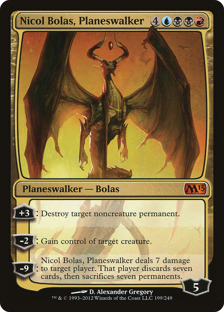 Nicol Bolas, Planeswalker (M13-199) [Magic 2013] MTG Single Wizards of the Coast