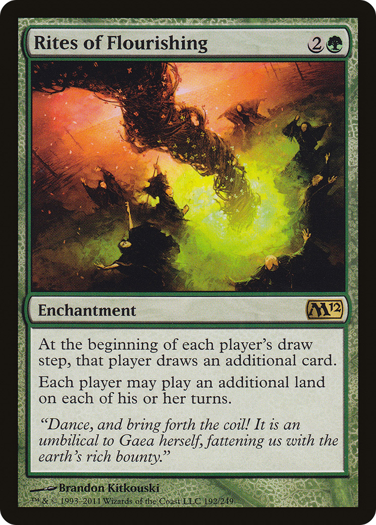 Rites of Flourishing (M12-192) [Magic 2012] Foil MTG Single Wizards of the Coast