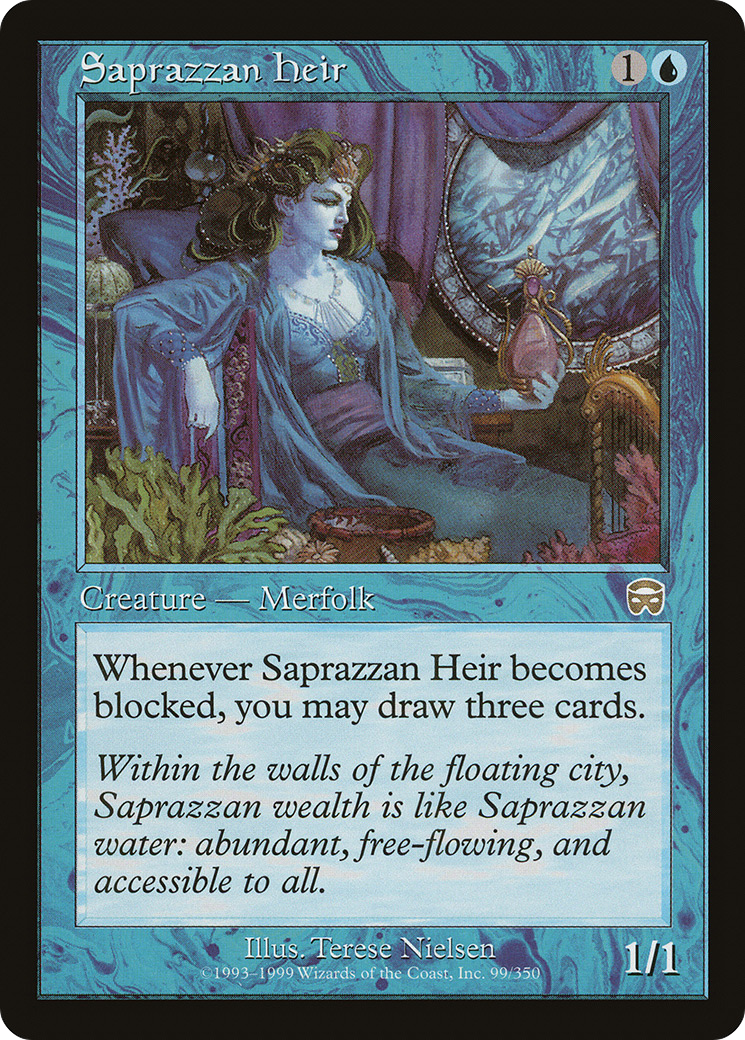 Saprazzan Heir (MMQ-099) [Mercadian Masques] MTG Single Wizards of the Coast
