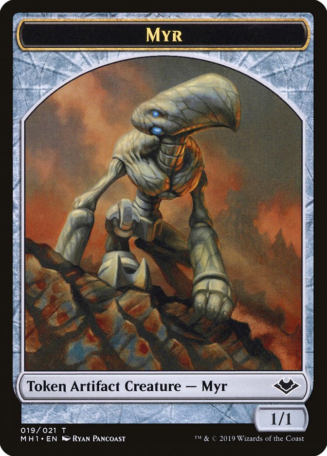 Elemental (008) // Myr (019) Double-Sided Token [Tokens] Modern Horizons Tokens MTG Single Magic: The Gathering