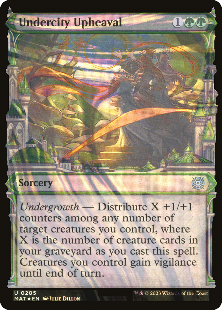 Undercity Upheaval (Halo Foil) (MAT-205) [March of the Machine: The Aftermath] (Showcase) Foil MTG Single Wizards of the Coast