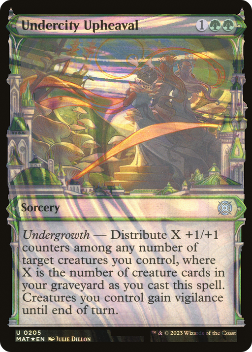 Undercity Upheaval (Halo Foil) (MAT-205) [March of the Machine: The Aftermath] (Showcase) Foil MTG Single Wizards of the Coast