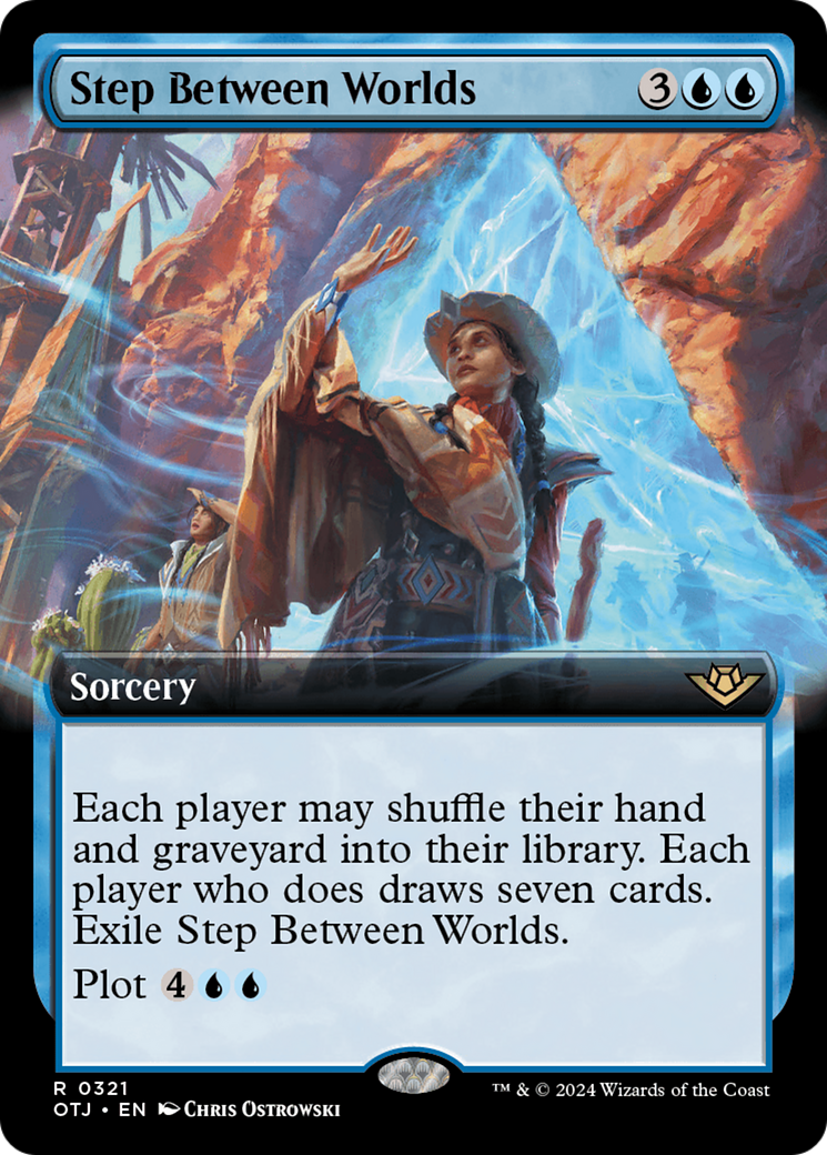 Step Between Worlds (OTJ-321) [Outlaws of Thunder Junction] (Extended Art) MTG Single Wizards of the Coast