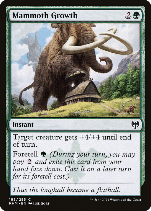 Mammoth Growth (KHM-183) [Kaldheim] MTG Single Wizards of the Coast