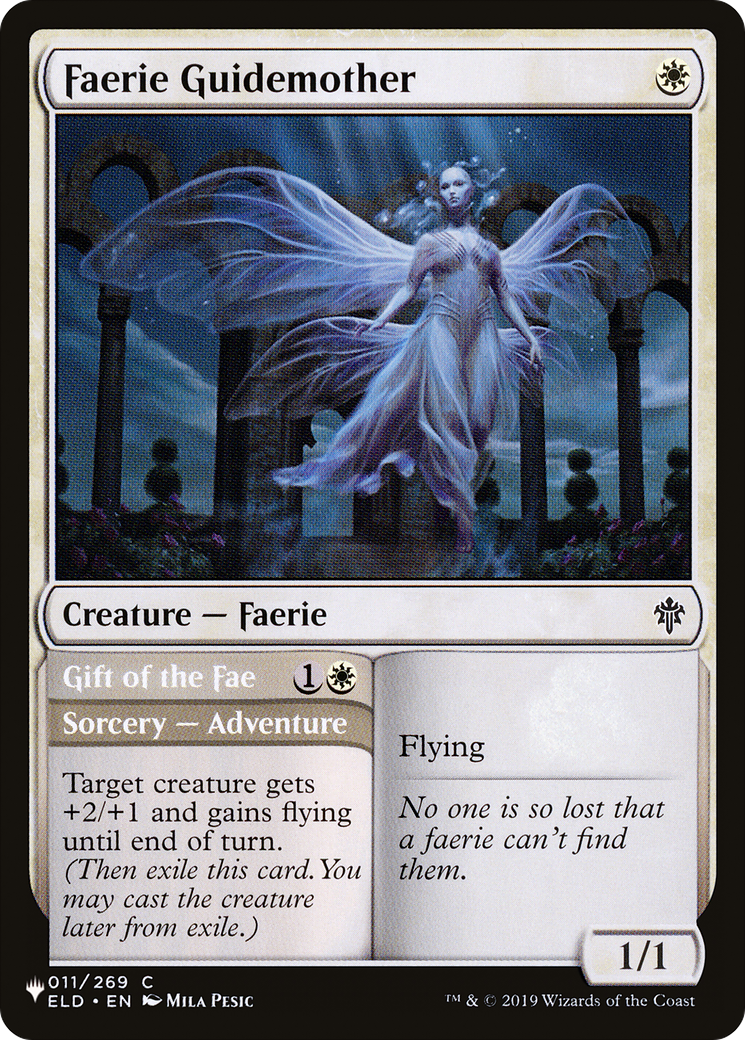 Faerie Guidemother // Gift of the Fae (LIST-ELD-11) [Mystery Booster] The List MTG Single Wizards of the Coast