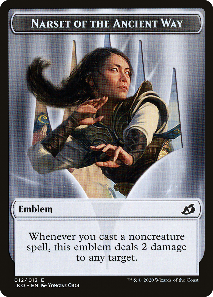 Narset of the Ancient Way Emblem (TIKO-012) [Tokens] Ikoria: Lair of Behemoths Tokens MTG Single Wizards of the Coast