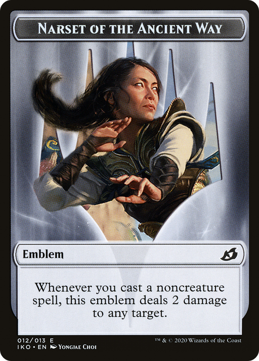 Narset of the Ancient Way Emblem (TIKO-012) [Tokens] Ikoria: Lair of Behemoths Tokens Foil MTG Single Wizards of the Coast