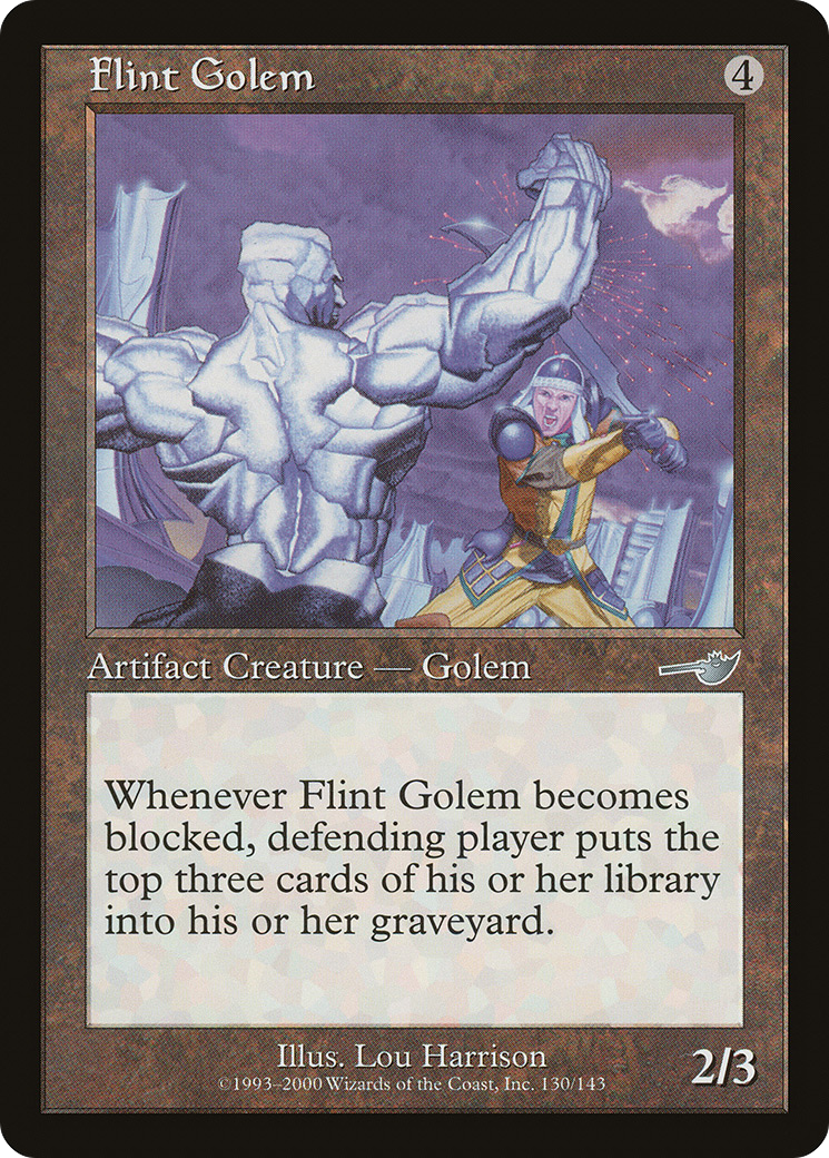Flint Golem (NMS-130) [Nemesis] MTG Single Wizards of the Coast