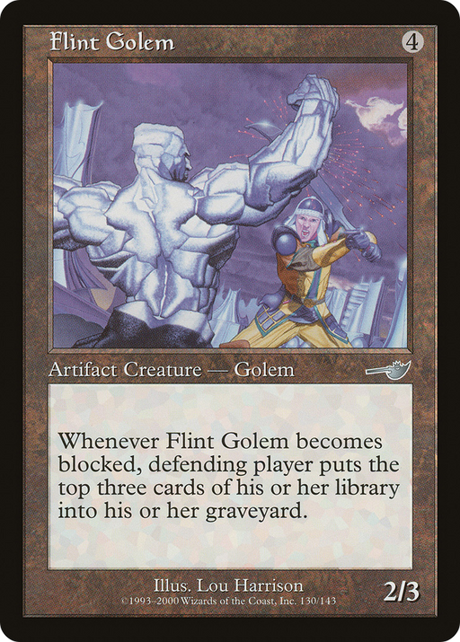 Flint Golem (NMS-130) [Nemesis] MTG Single Wizards of the Coast