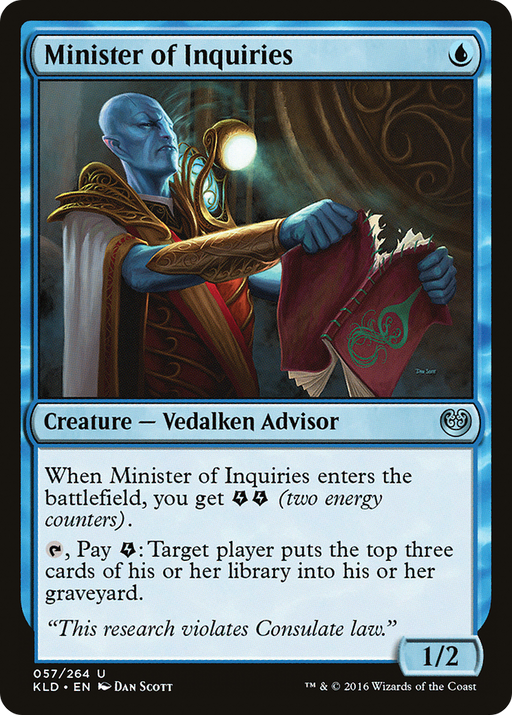 Minister of Inquiries (KLD-057) [Kaladesh] Foil MTG Single Wizards of the Coast