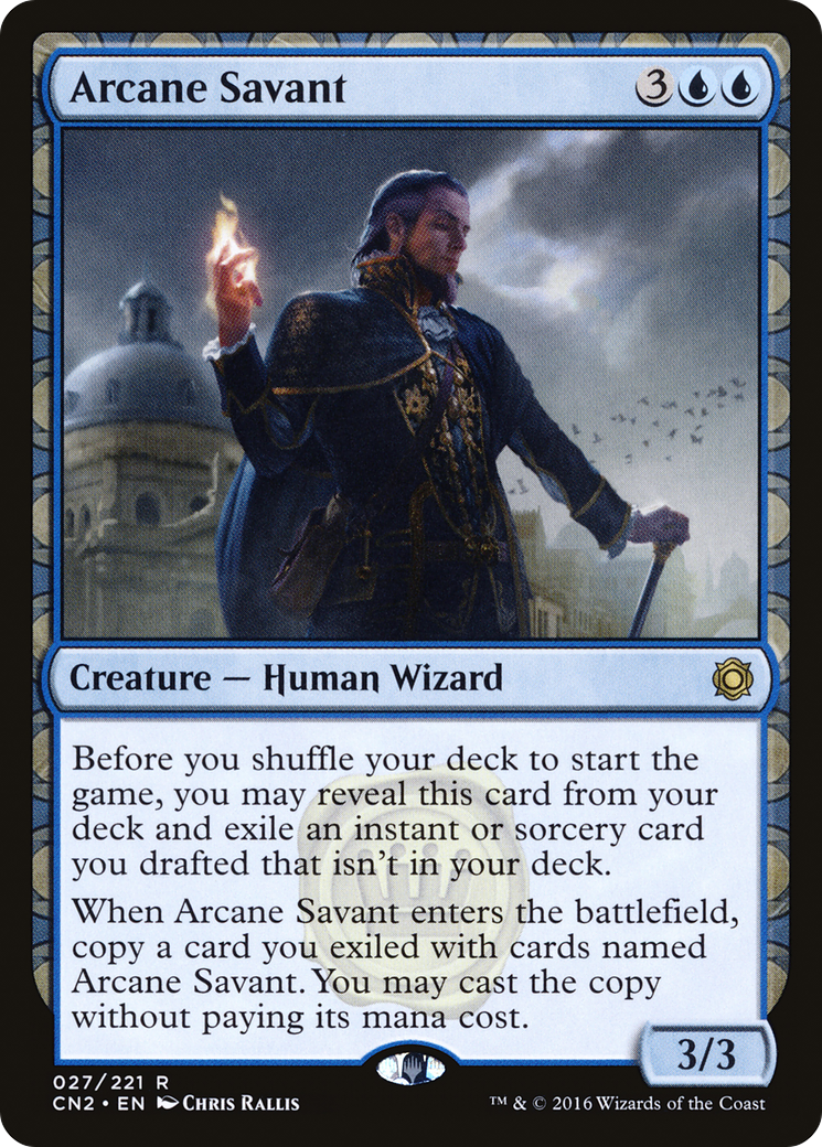 Arcane Savant (CN2-027) [Conspiracy: Take the Crown] Foil MTG Single Wizards of the Coast