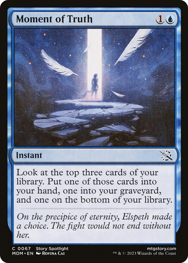 Moment of Truth (MOM-067) [March of the Machine] Foil MTG Single Wizards of the Coast