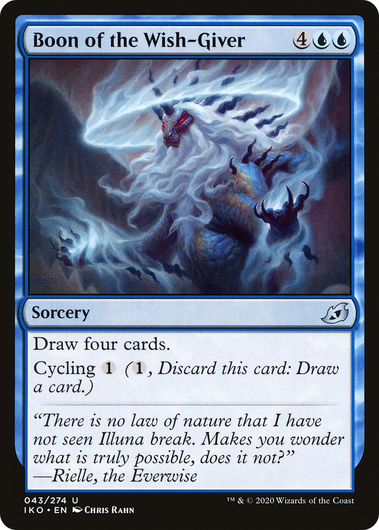 Boon of the Wish-Giver (IKO-043) [Ikoria: Lair of Behemoths] MTG Single Wizards of the Coast