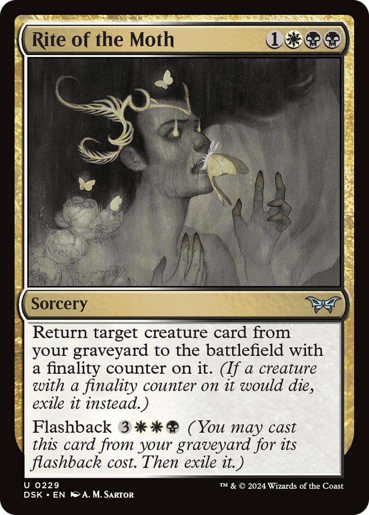 Rite of the Moth (DSK-229) [Duskmourn: House of Horror] MTG Single Wizards of the Coast