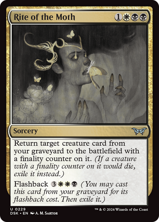 Rite of the Moth (DSK-229) [Duskmourn: House of Horror] MTG Single Wizards of the Coast