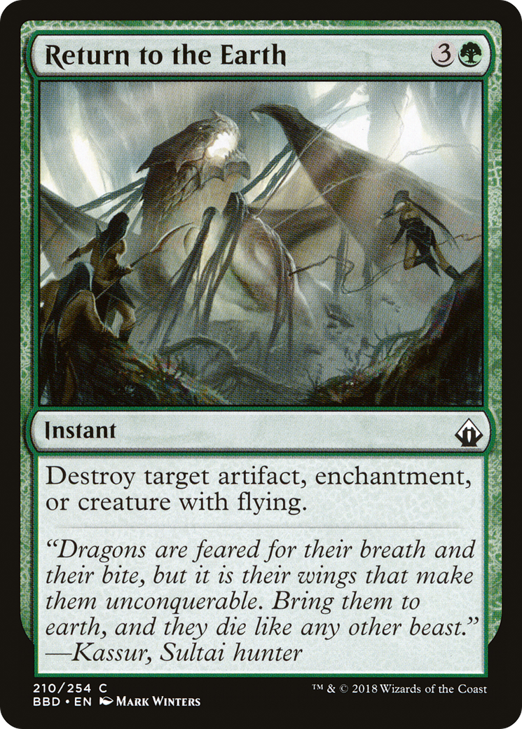 Return to the Earth (BBD-210) [Battlebond] MTG Single Wizards of the Coast