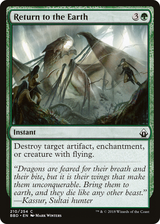 Return to the Earth (BBD-210) [Battlebond] MTG Single Wizards of the Coast